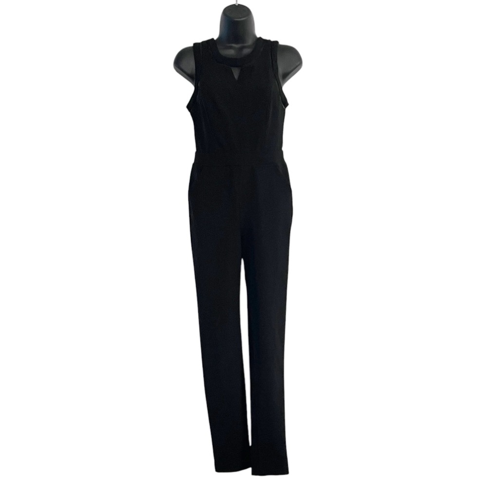 XOXO Black Sleeveless Low Back Jumpsuit